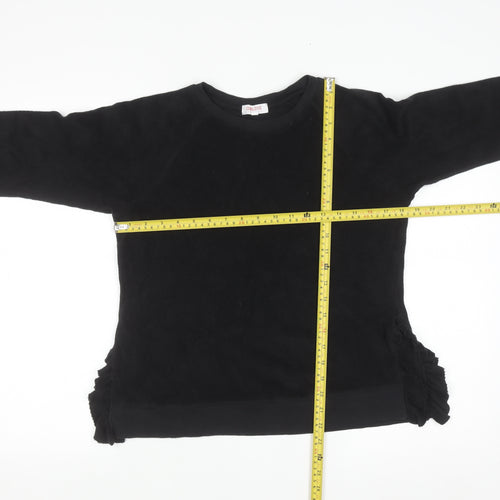 Goldie Lewinter Women's Black XS Pullover Sweatshirt 100% Pima Cotton