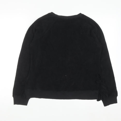 Goldie Lewinter Women's Black XS Pullover Sweatshirt 100% Pima Cotton