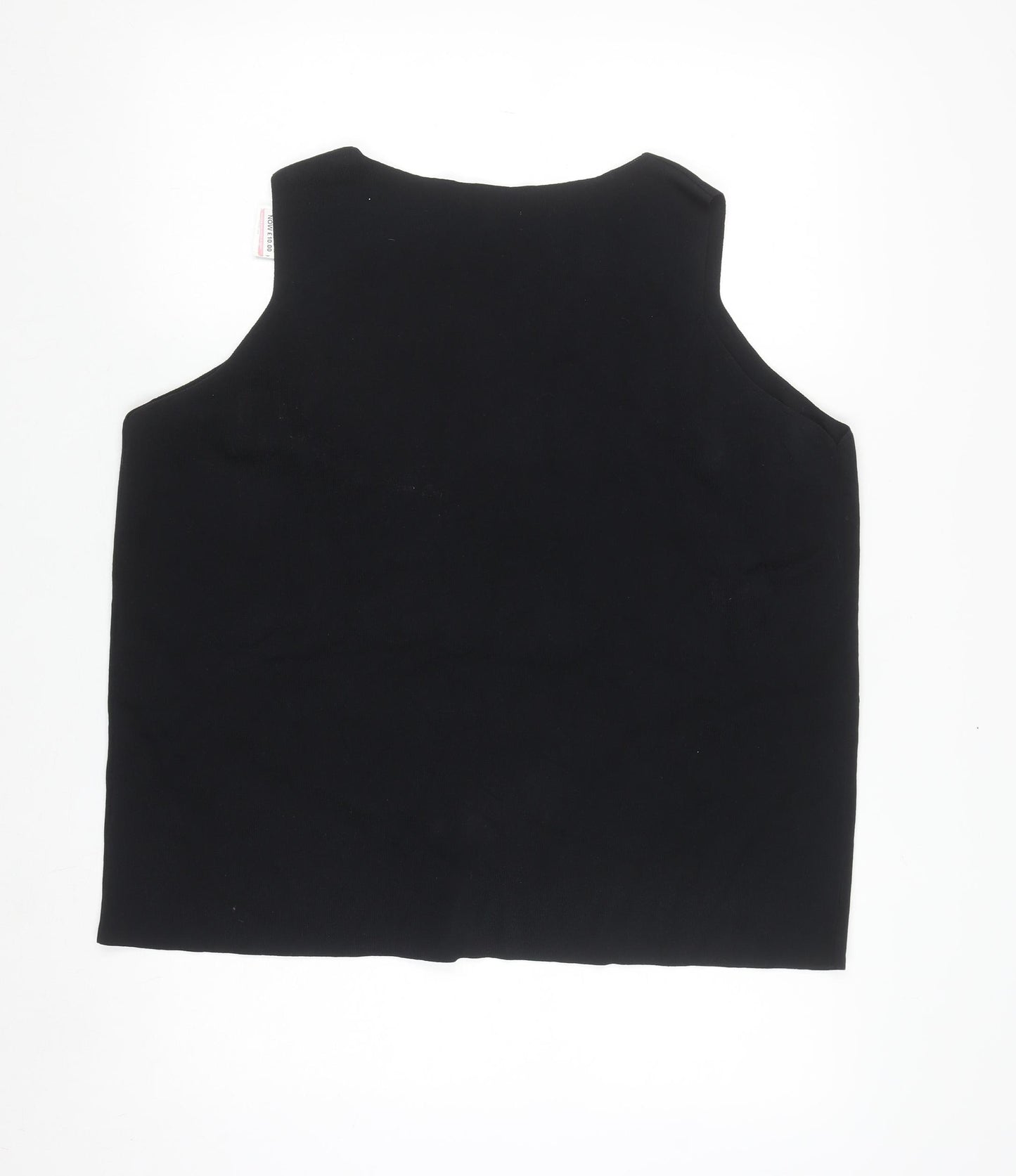 Marks and Spencer Women's Black Plus Size 24 Sleeveless Knit Tank Top