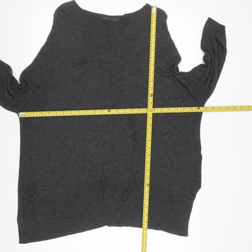 Marks and Spencer Women’s Grey Size 14 Crew Neck Viscose Jumper