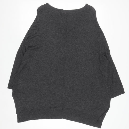 Marks and Spencer Women’s Grey Size 14 Crew Neck Viscose Jumper
