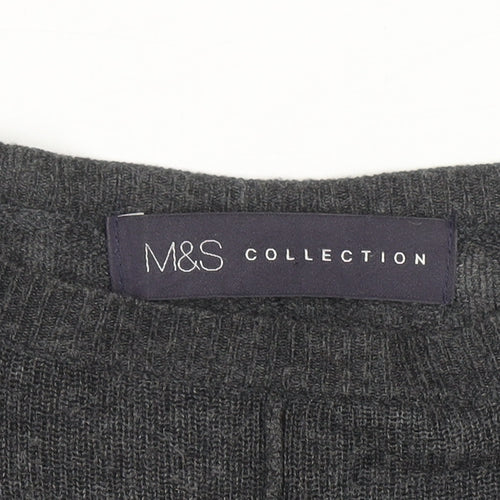 Marks and Spencer Women’s Grey Size 14 Crew Neck Viscose Jumper
