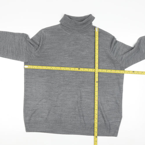 Marks and Spencer Women’s Grey Roll Neck Long Sleeve Jumper Size 18