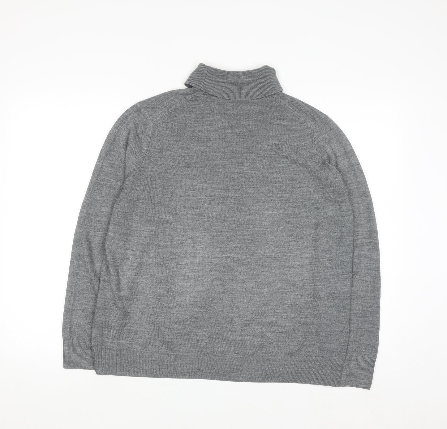 Marks and Spencer Women’s Grey Roll Neck Long Sleeve Jumper Size 18
