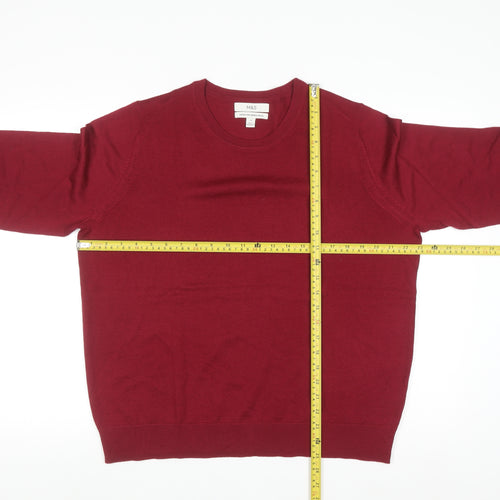 Marks and Spencer Women's Red Size 18 Extra Fine Merino Wool Jumper