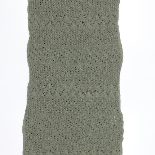 Marks and Spencer Women’s Green Crochet Midi Sleeveless Dress L