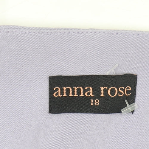 Anna Rose Women Purple Size 18 Cropped Suit Jacket Lined Blazer
