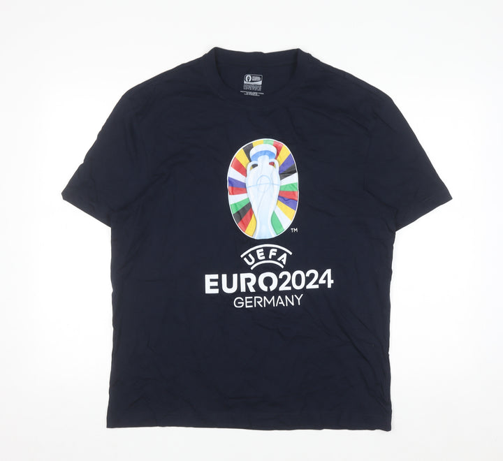 Marks and Spencer Men's Blue UEFA EURO 2024 Graphic T-Shirt M