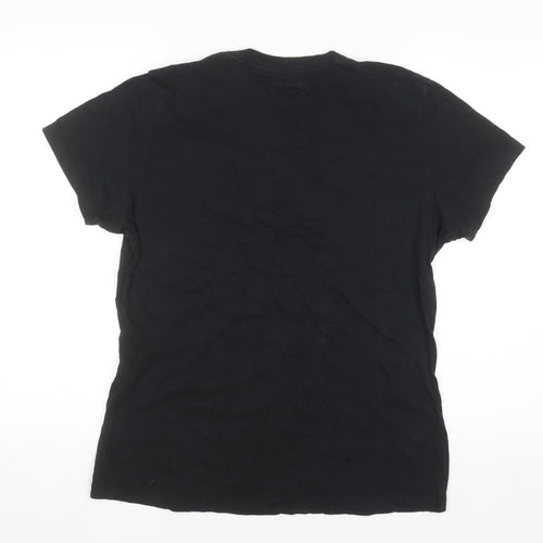 True Religion Women's Black XL Logo Cotton T-Shirt