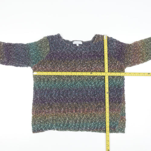 Red Herring Women’s Multicoloured Chunky Knit Wool Blend Pullover Jumper M