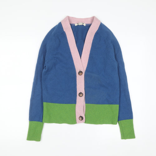 Boden Women’s Multicoloured Wool Cardigan Blue Pink Green Size S