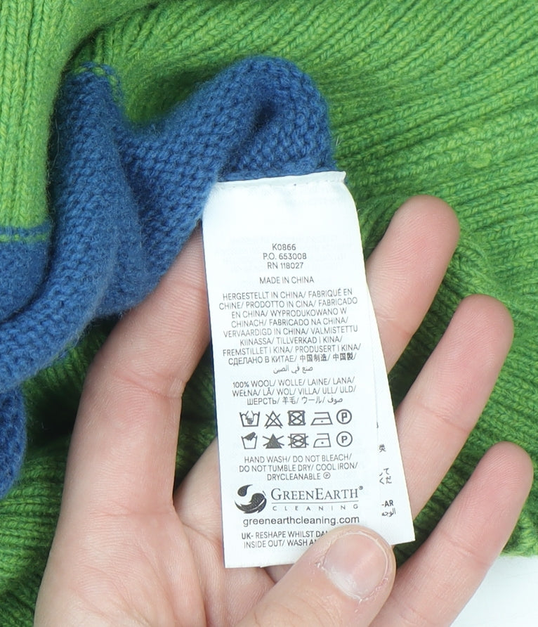 Boden Women’s Multicoloured Wool Cardigan Blue Pink Green Size S