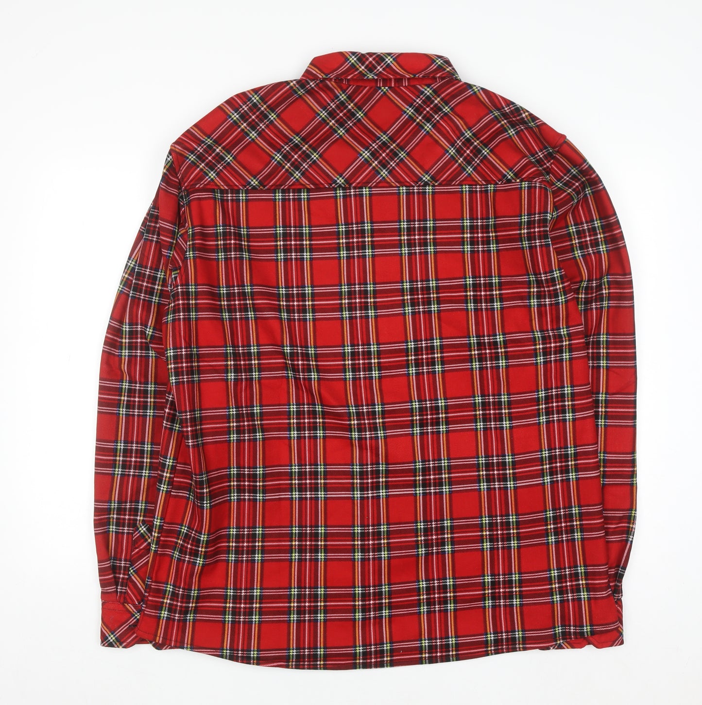 Ballantrae Men’s Red Plaid Button-Up Flannel Shirt XL