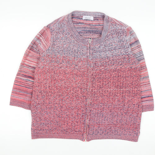 Marks and Spencer Per Una Women’s Multicoloured Full Zip Knit Cardigan Size 16