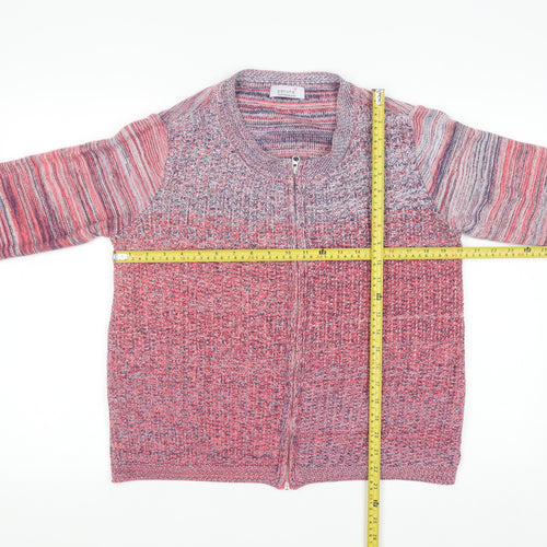 Marks and Spencer Per Una Women’s Multicoloured Full Zip Knit Cardigan Size 16