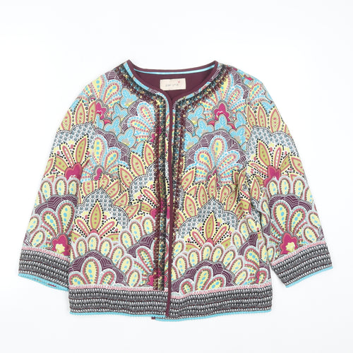 Marks and Spencer Per Una Women’s Multicoloured Beaded Paisley Jacket Size 10