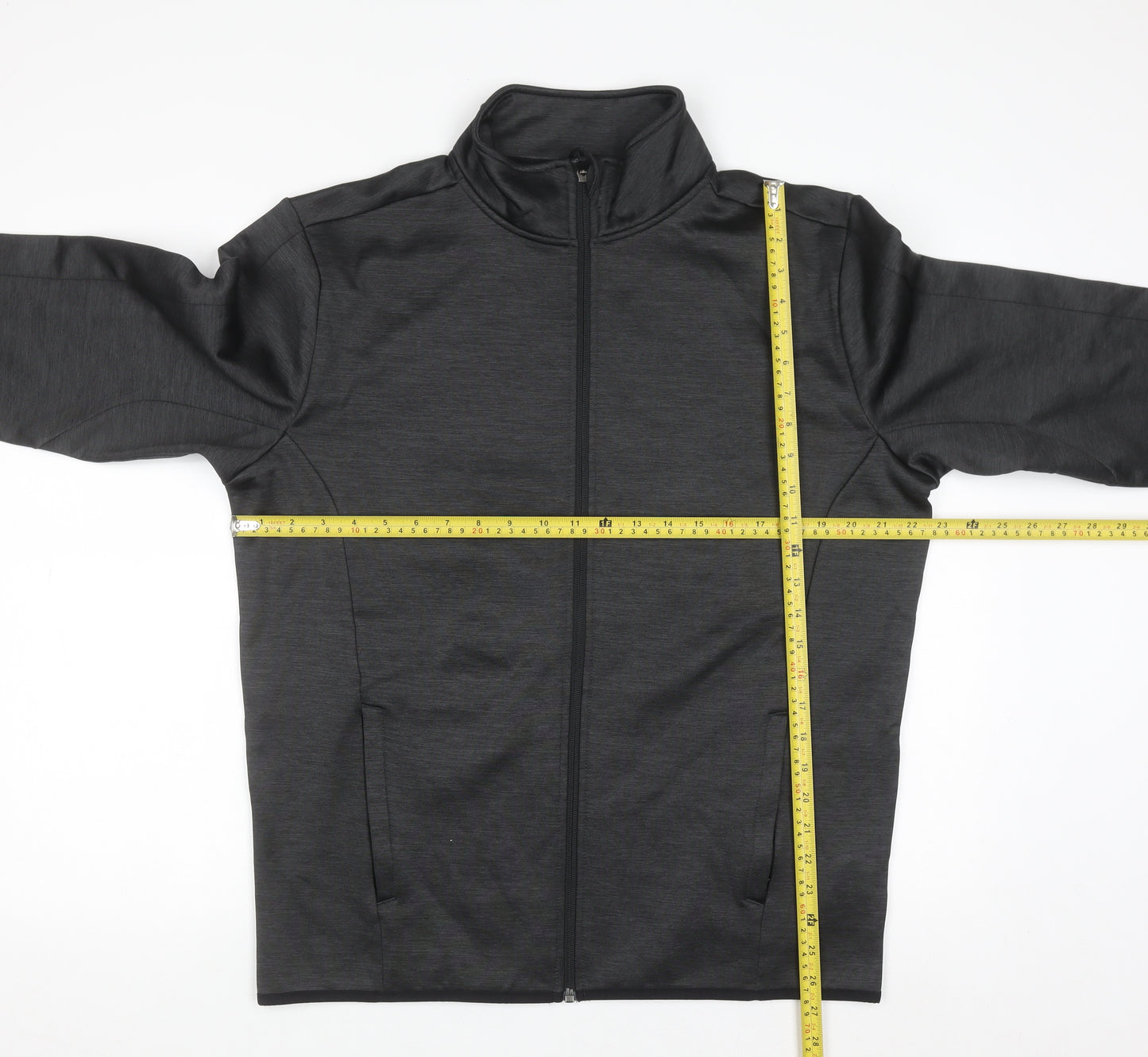 Mondetta Men's Black M Athletic Full Zip Track Jacket