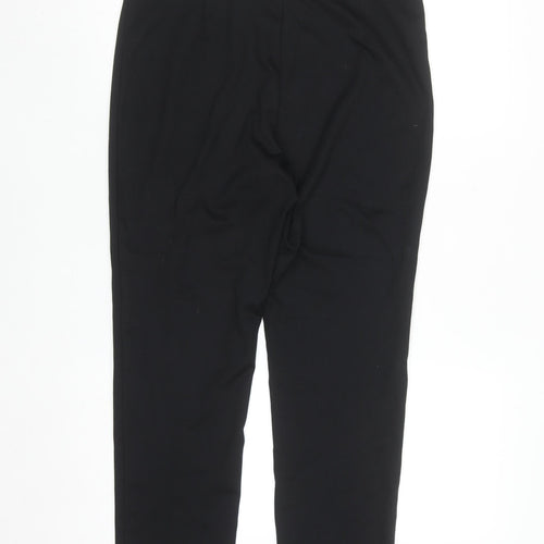 Marks and Spencer Women's Black Size 14 Long Stretch Straight Trousers
