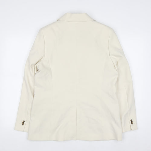 Marks and Spencer Women’s Ivory Size 12 Single-Breasted Blazer