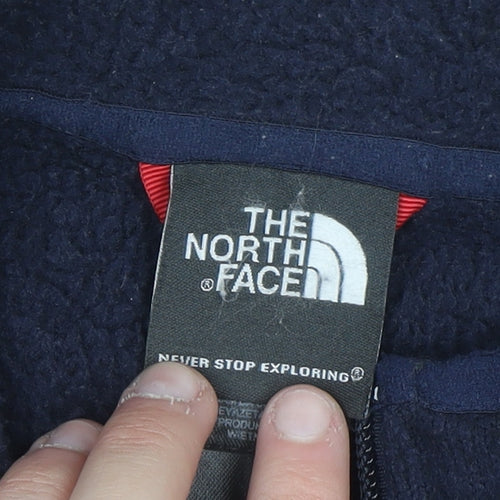 The North Face Men's Navy Fleece Full Zip Sweatshirt Size L