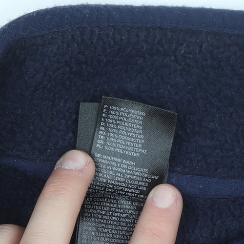 The North Face Men's Navy Fleece Full Zip Sweatshirt Size L