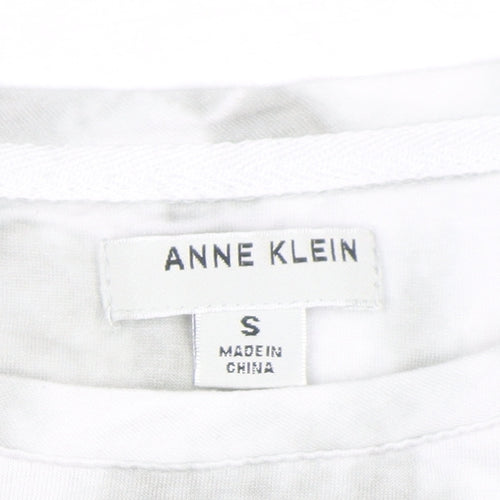 Anne Klein Women's Grey Tie Dye Rayon Short Sleeve T-Shirt Size S