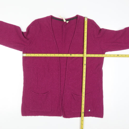 White Stuff Women's Pink Long Sleeve Knit Cardigan Size 12