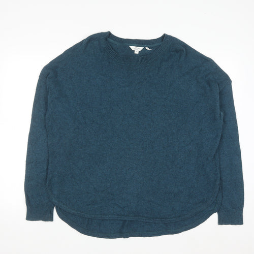 FatFace Women's Blue Cotton Knit Crew Neck Jumper Size 18