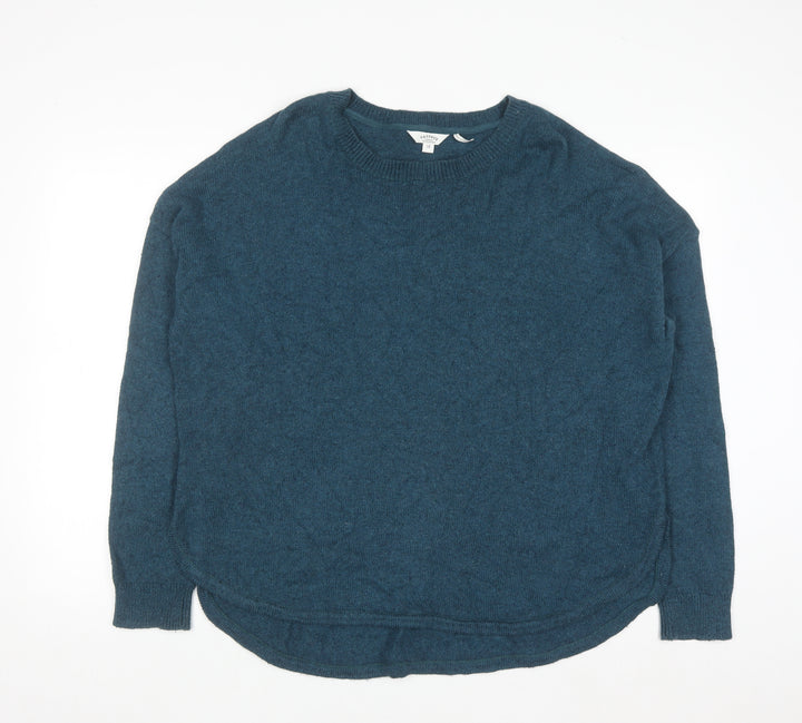 FatFace Women's Blue Cotton Knit Crew Neck Jumper Size 18