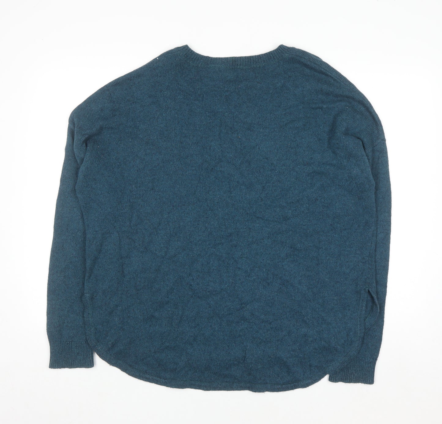 FatFace Women's Blue Cotton Knit Crew Neck Jumper Size 18