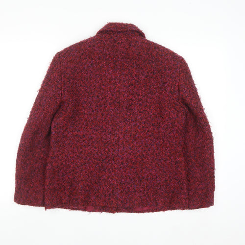 Charles Gray Women’s Red Wool Tweed Blazer Jacket Size 12
