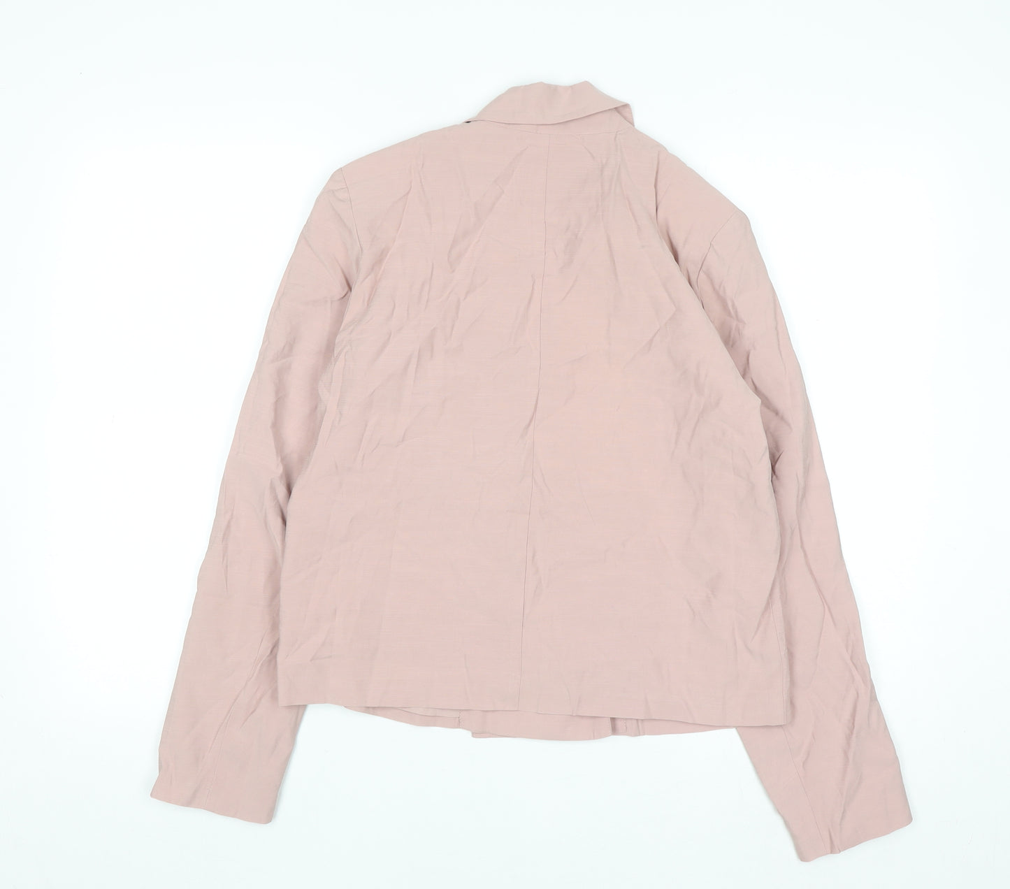 Y.A.S Womens Pink Short Blazer Jacket Size S Viscose Blend