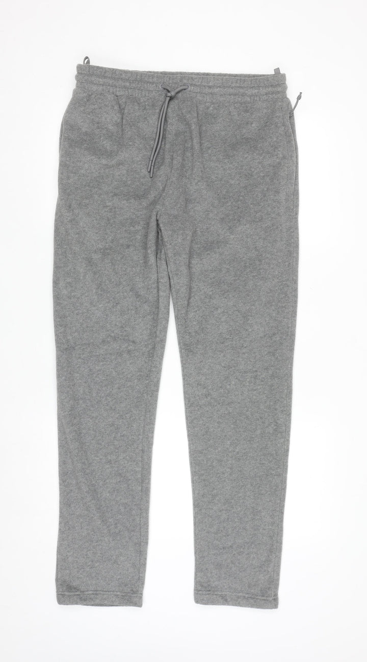 Marks and Spencer Men's Grey Fleece Sweatpants M Regular Fit