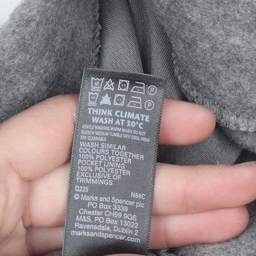 Marks and Spencer Men's Grey Fleece Sweatpants M Regular Fit