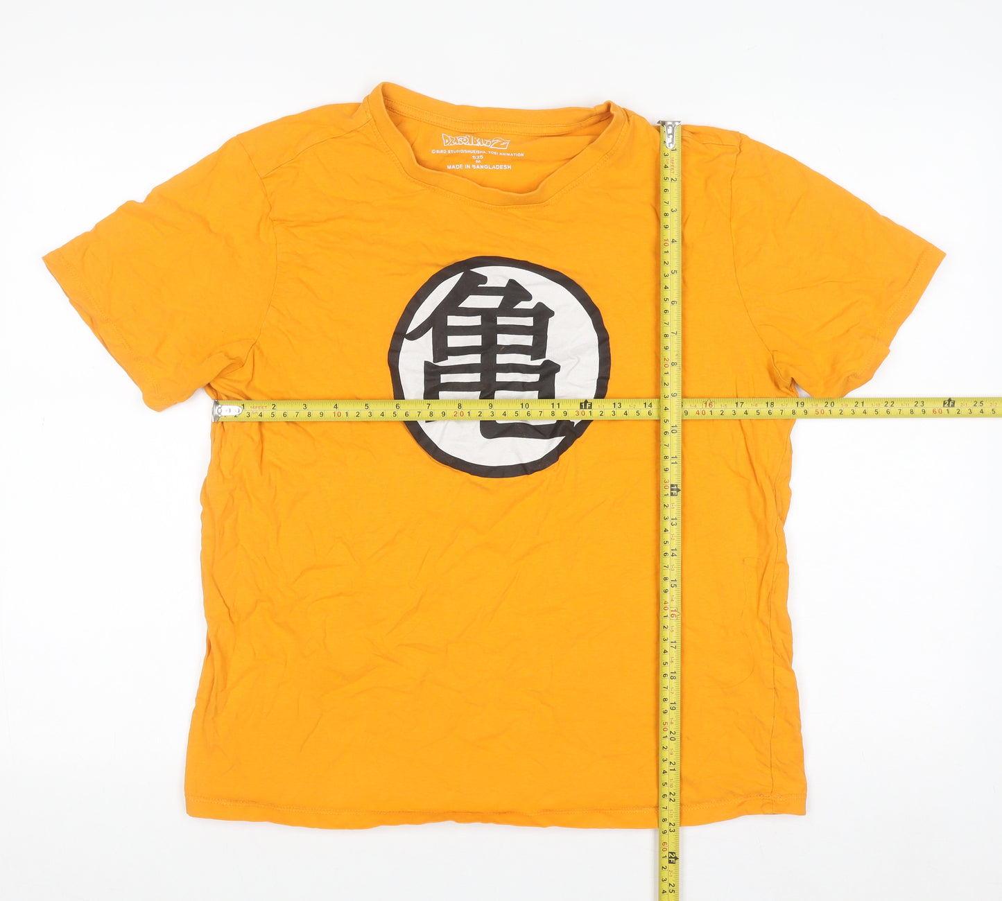Dragon Ball Z Men's Orange Graphic Short Sleeve T-Shirt Size M