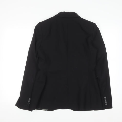 Banana Republic Women’s Black Wool Blazer Size 12 Slim Classic Fit