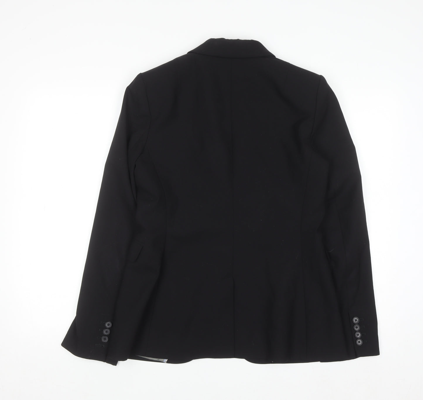 Banana Republic Women’s Black Wool Blazer Size 12 Slim Classic Fit