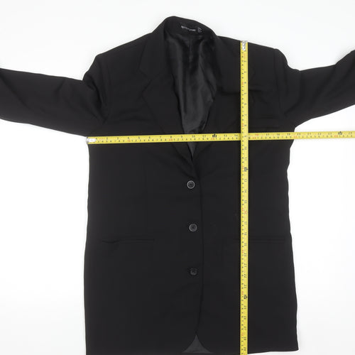 PrettyLittleThing Women's Black Slim Fit Blazer Jacket UK 4
