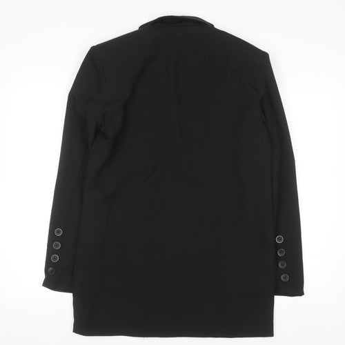 PrettyLittleThing Women's Black Slim Fit Blazer Jacket UK 4