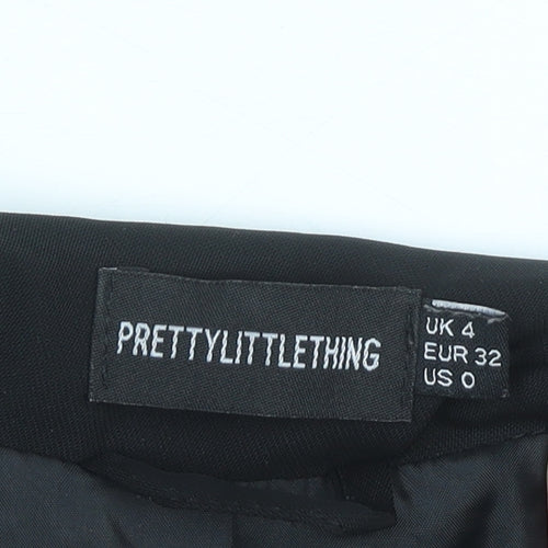 PrettyLittleThing Women's Black Slim Fit Blazer Jacket UK 4