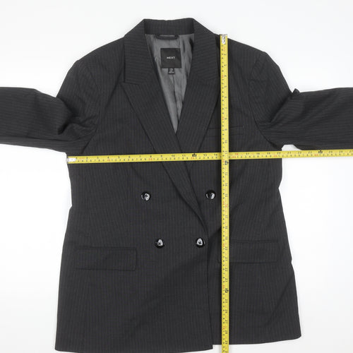 Next Women’s Grey Pinstripe Blazer Size 12 Classic Workwear