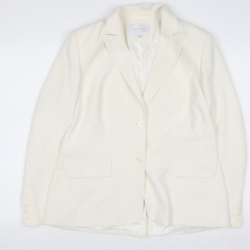 Autonomy Classic Women's Ivory Blazer Size 18 Single Breasted Jacket