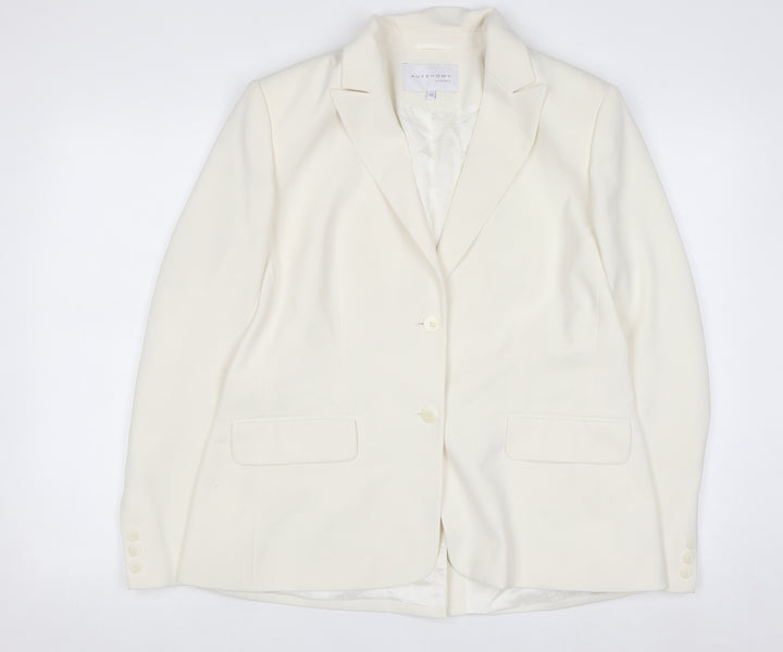 Autonomy Classic Women's Ivory Blazer Size 18 Single Breasted Jacket