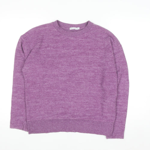 Stradivarius Women's Purple XS Knit Pullover Jumper