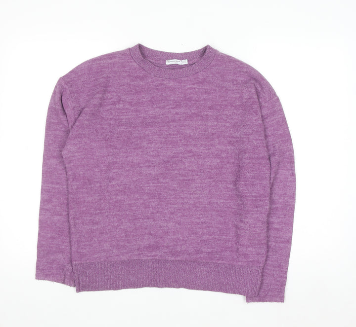 Stradivarius Women's Purple XS Knit Pullover Jumper