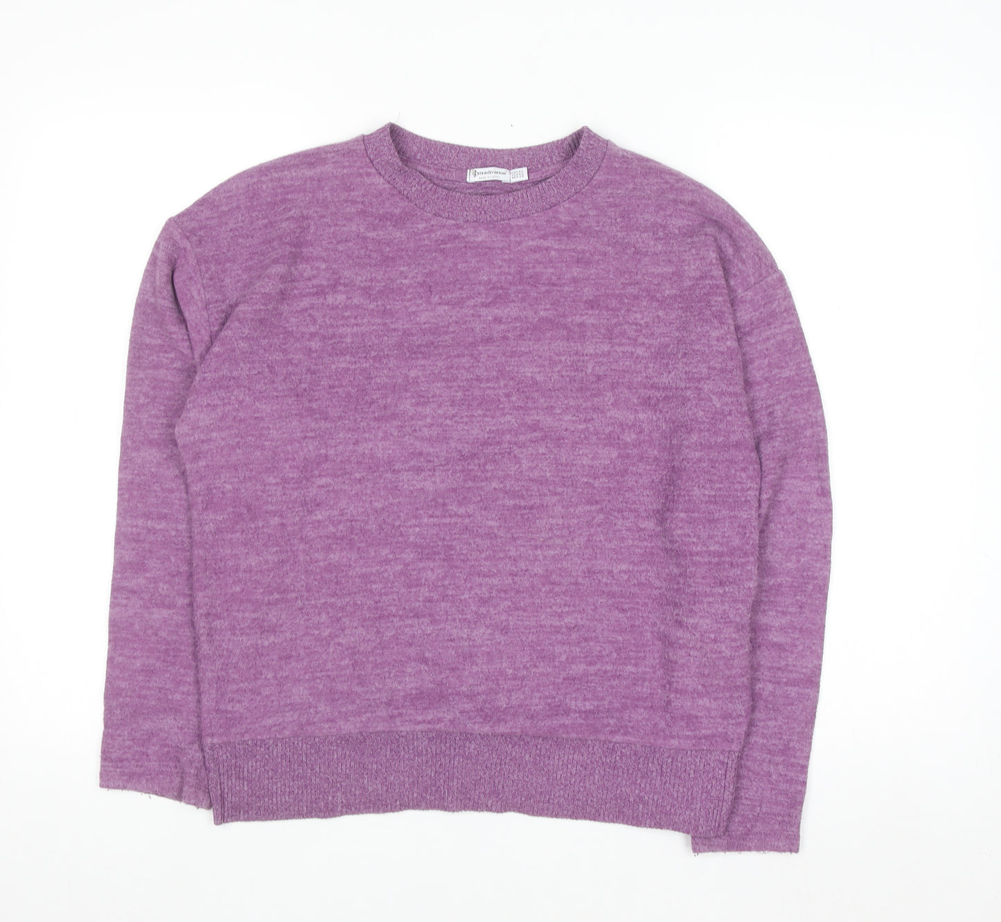 Stradivarius Women's Purple XS Knit Pullover Jumper