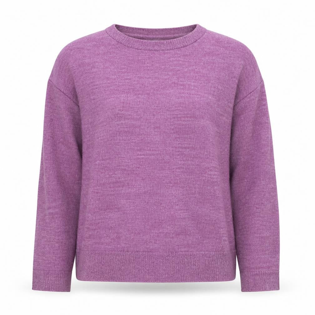 Front view of Stradivarius Women's Purple XS Knit jumper