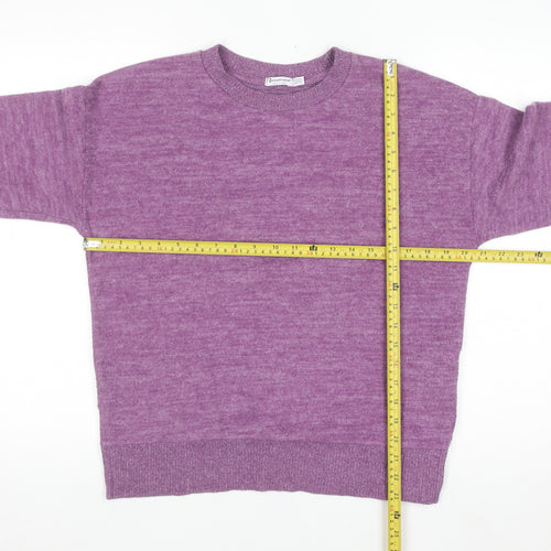 Stradivarius Women's Purple XS Knit Pullover Jumper