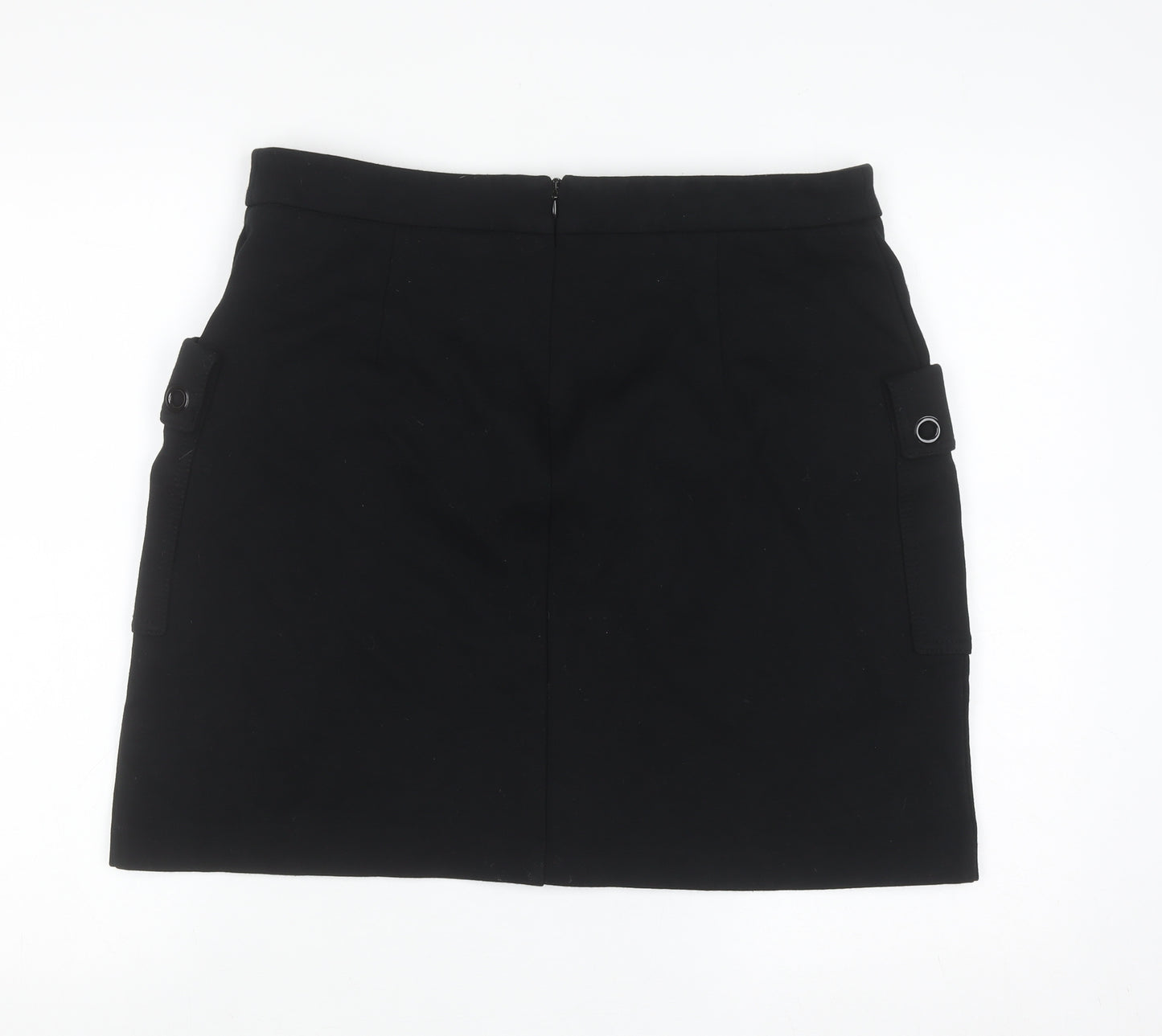 Next Women's Black Stretch Cargo Mini Skirt Size 16