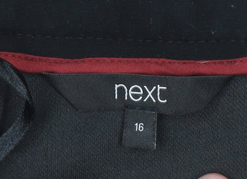 Next Women's Black Stretch Cargo Mini Skirt Size 16
